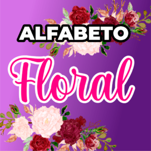 Pack Alfabetos Florais - Chaveiros