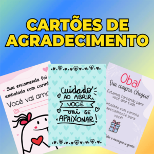 Pack Cartão Agradecimento