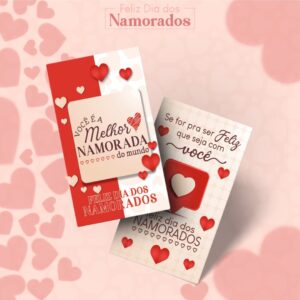 Pacote de Artes Cartão Agradecimento Dia dos Namorados