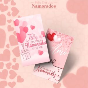Pacote de Artes Cartão Agradecimento Dia dos Namorados