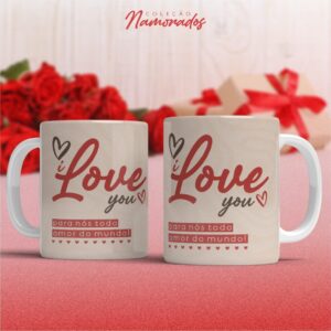 Pacote de Artes Canecas Personalizadas Namorados V24 SEM FOTO
