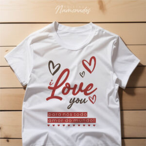 Pacote de Artes Camisetas Personalizadas Namorados V24 SEM FOTO