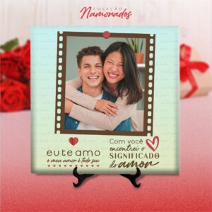 Pacote de Artes Azulejos Personalizados Namorados V24 COM FOTO